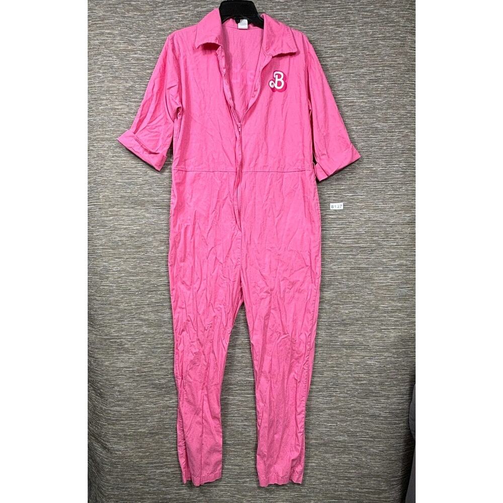 Barbie The Movie Jumpsuit Womens Medium Pink One Piece Coveralls Spirit